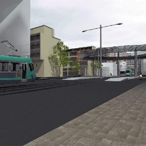 Light rail stop